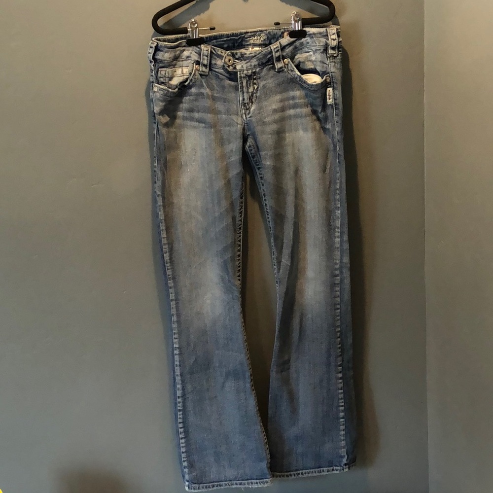 Silver Jeans Tuesday boot cut jeans.